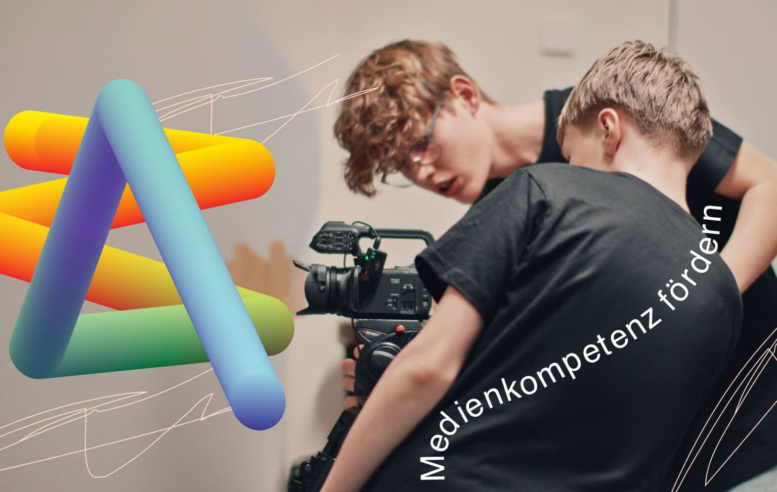 Zwei Jugendliche filmen